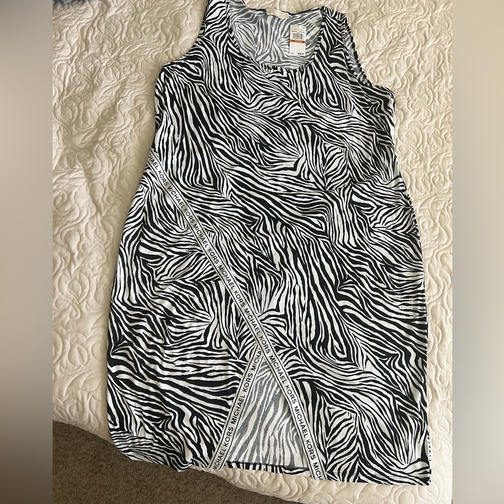 Michael Kors Plus Size 3x Black and White Casual dress